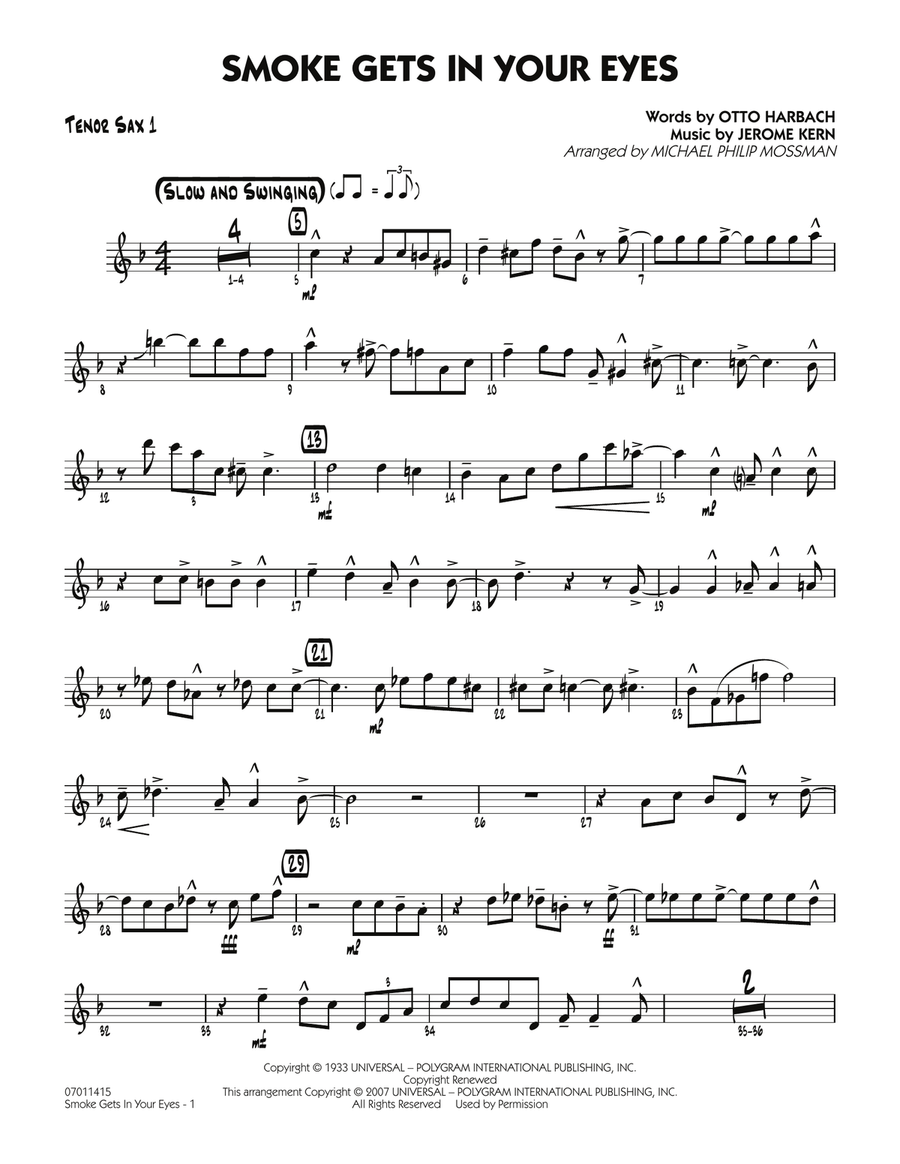 In your eyes clearance saxophone sheet music