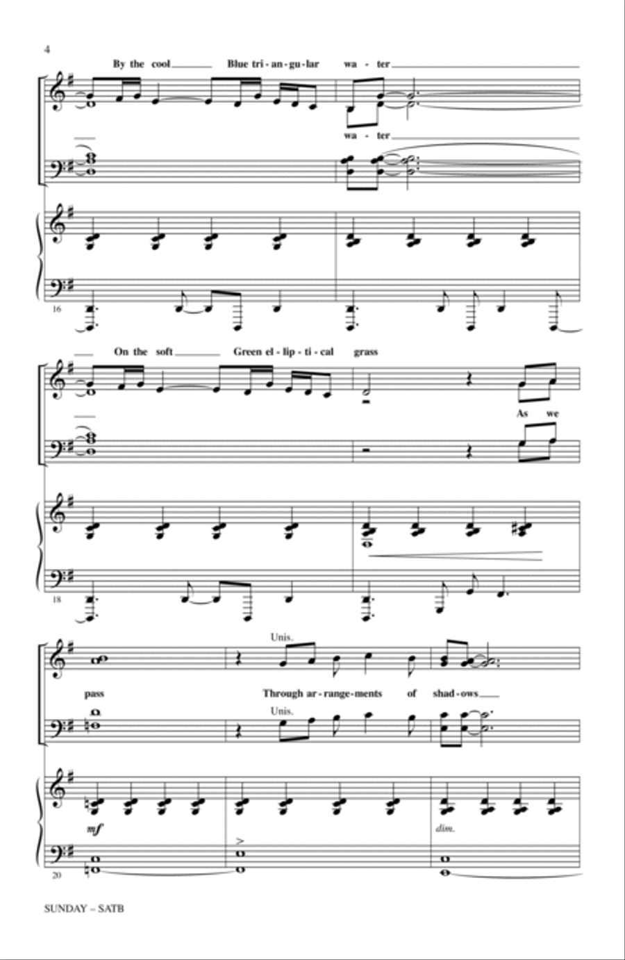 Sunday 4-Part scores gallery preview page 3