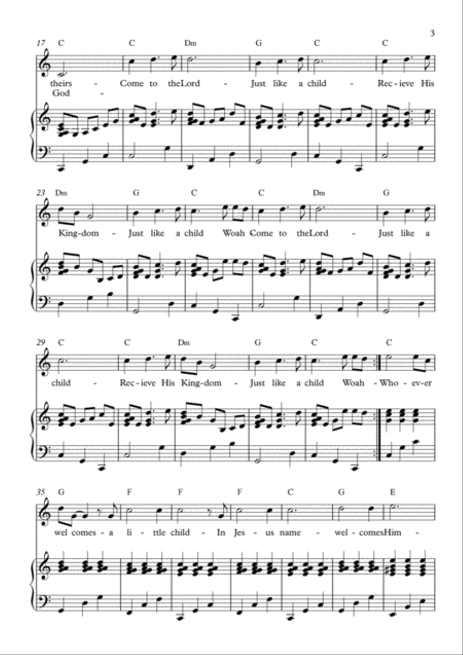 Just Like a Child Voice scores gallery preview page 3
