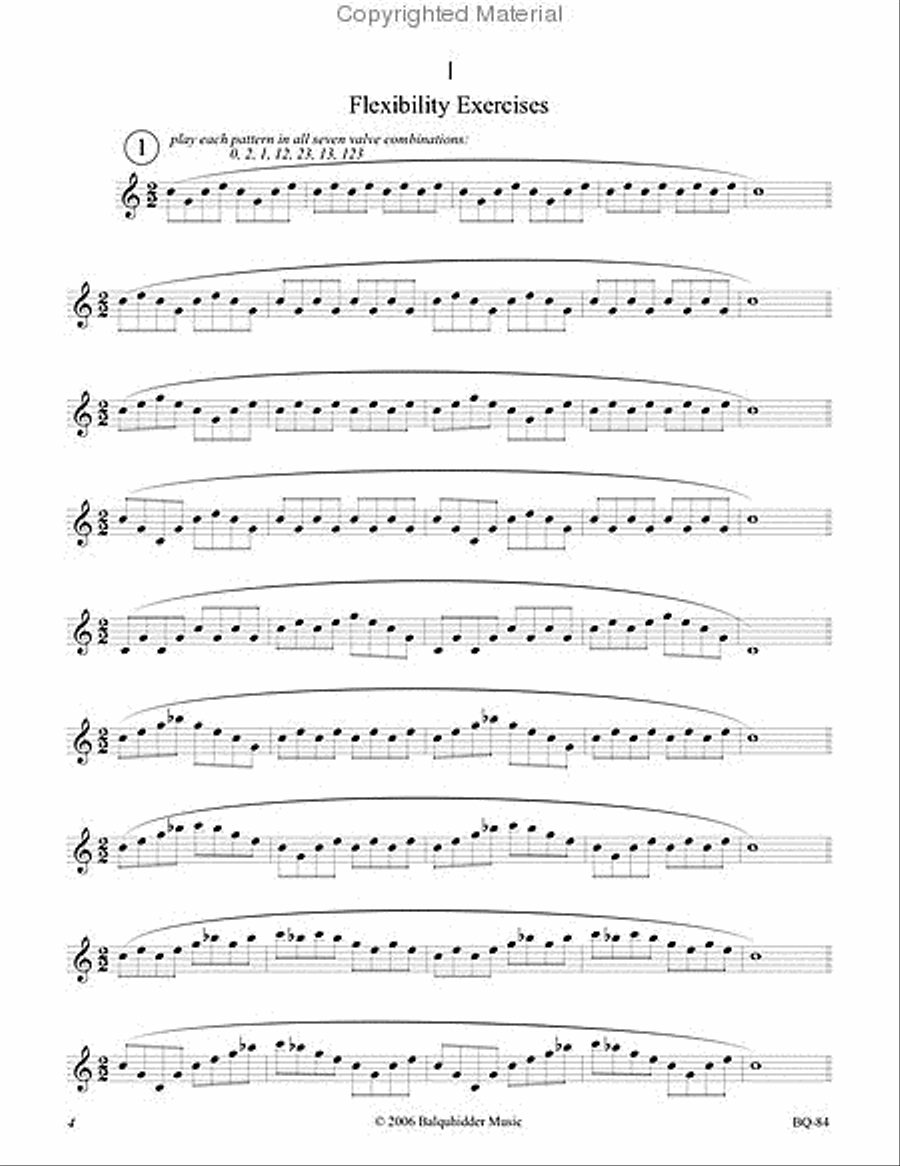 Method For Trumpet - Book 5 (Flexibility Exercises And Etudes) B-Flat Trumpet scores gallery preview page 2