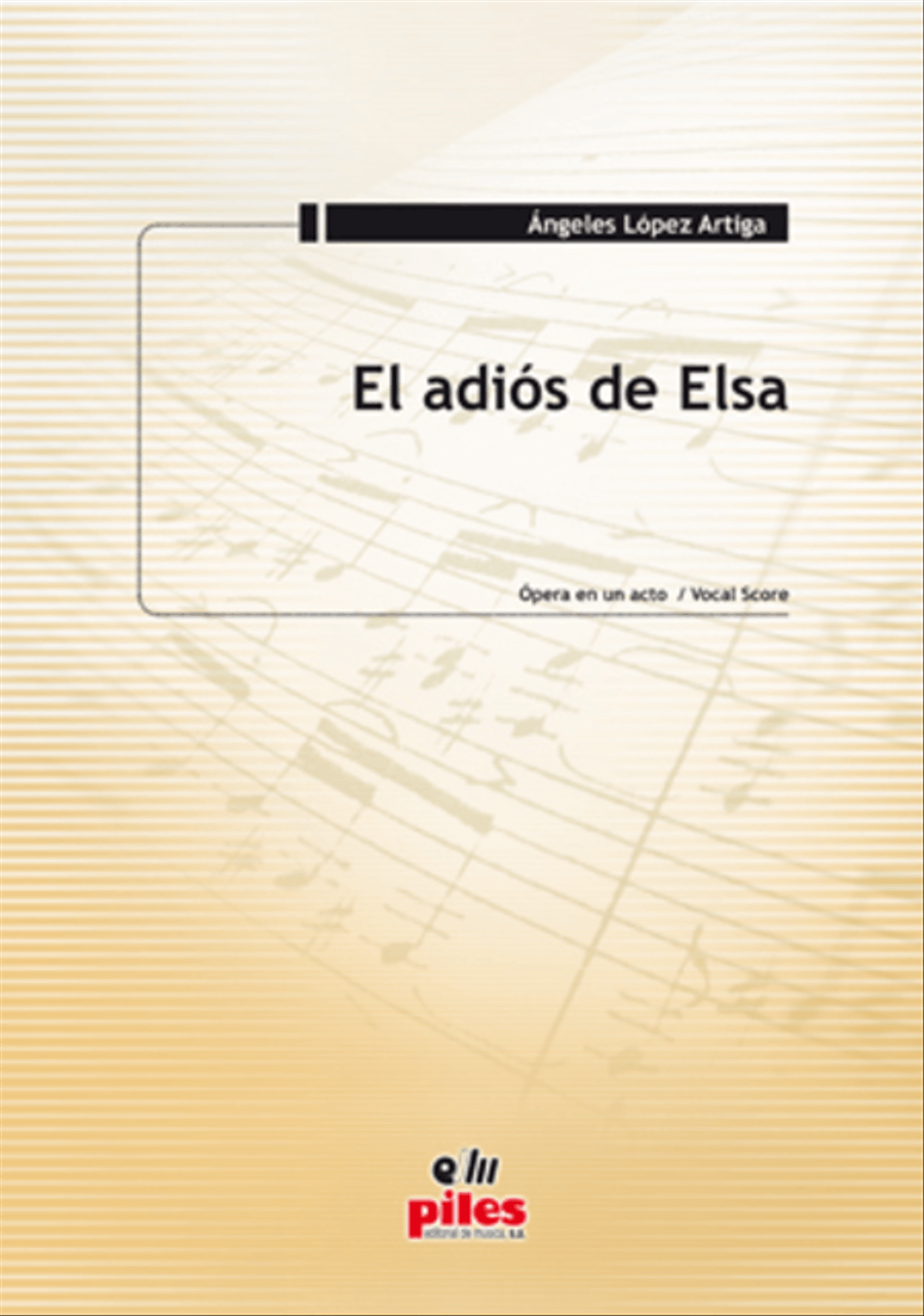 El Adios de Elsa (Vocal Score) Voice scores gallery preview page 1