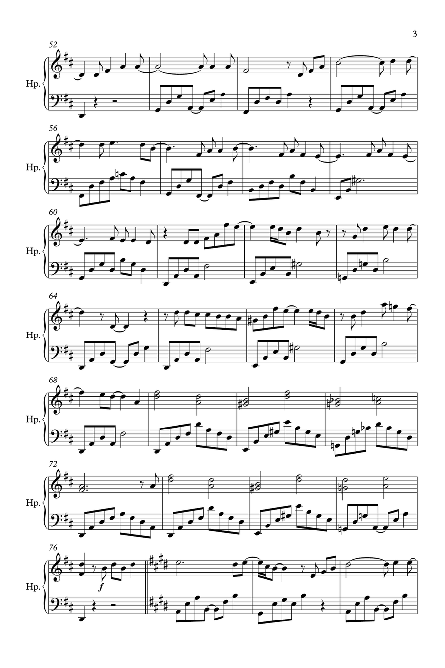 Everything Harp scores gallery preview page 3
