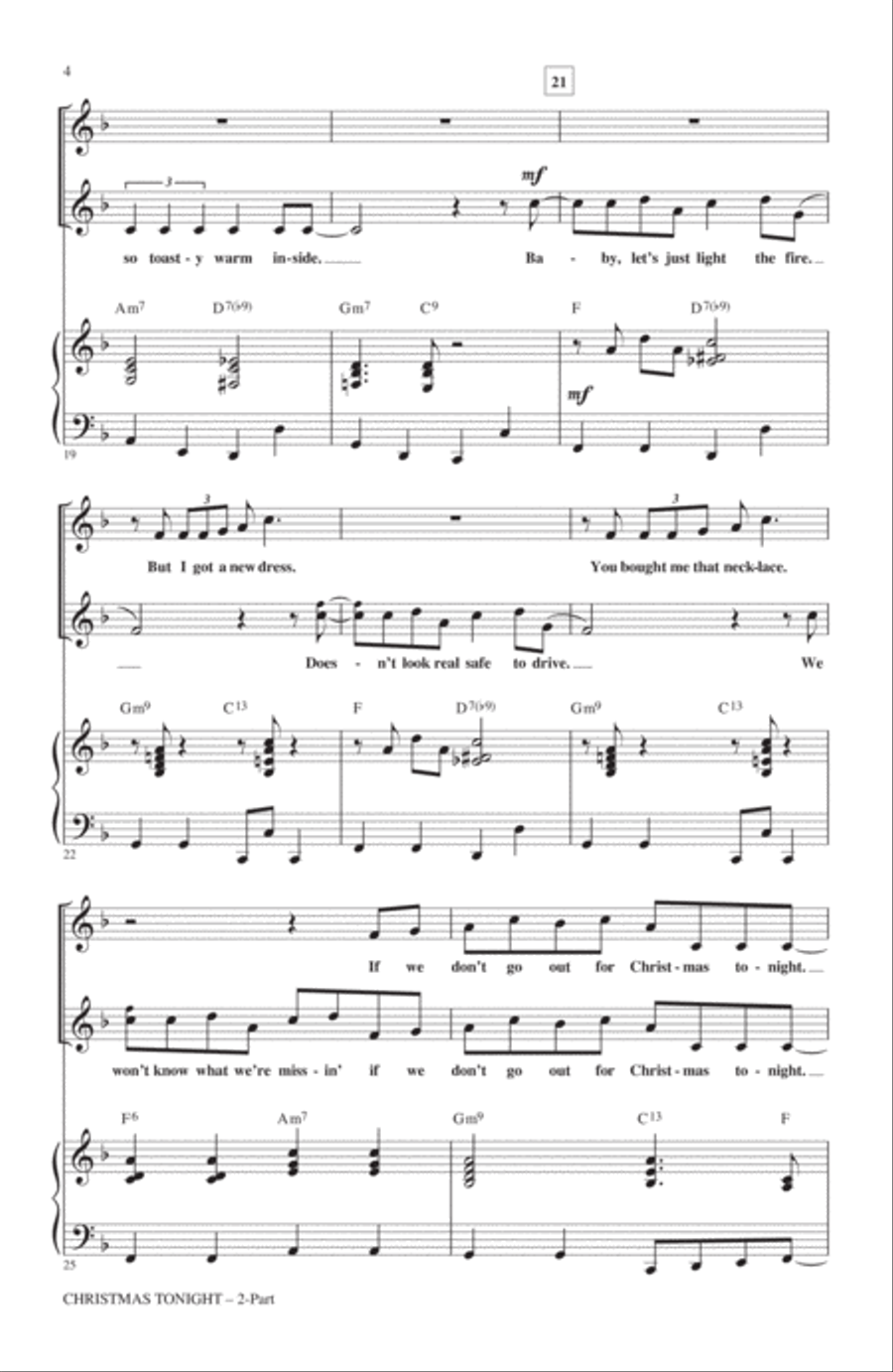 Christmas Tonight 2-Part scores gallery preview page 3