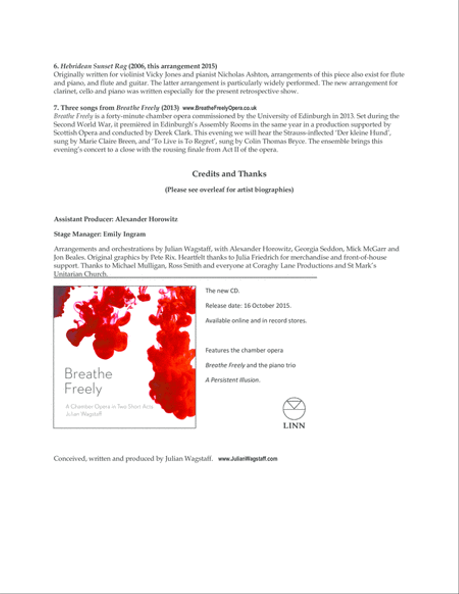 Song to Me - the music and songs of Julian Wagstaff (complete performing edition) Vocal Duet scores gallery preview page 5