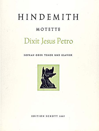 Book cover for Dixit Jesus Petro - Motet 4