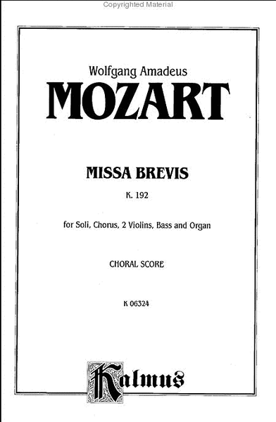 Missa Brevis, K. 192