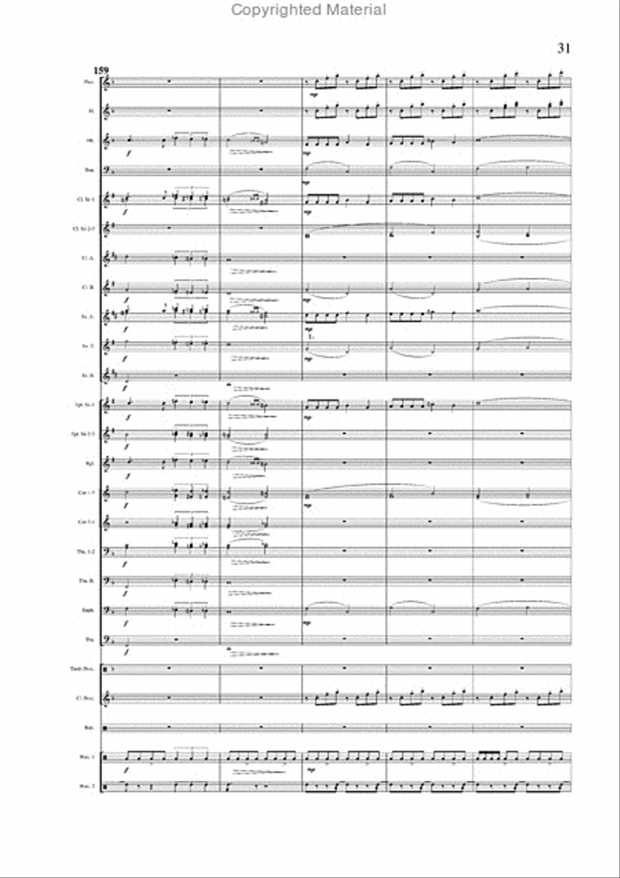 Salvador Medley Concert Band scores gallery preview page 20
