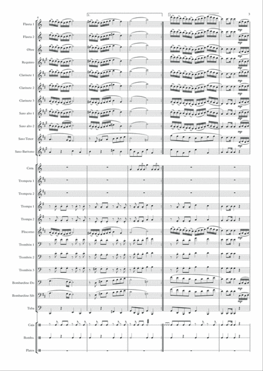 Esperanza Salmantina Concert Band scores gallery preview page 3
