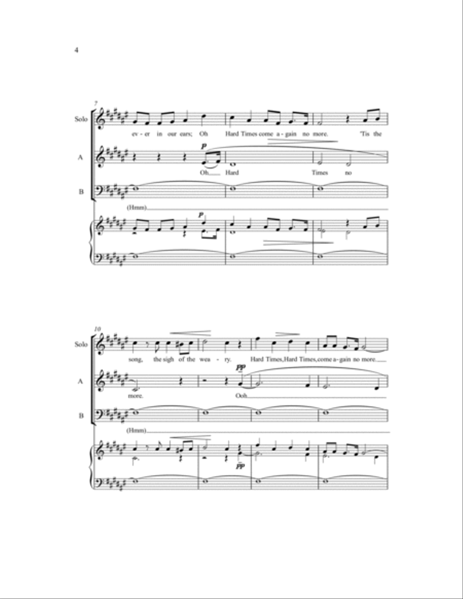 Hard Times 4-Part scores gallery preview page 8