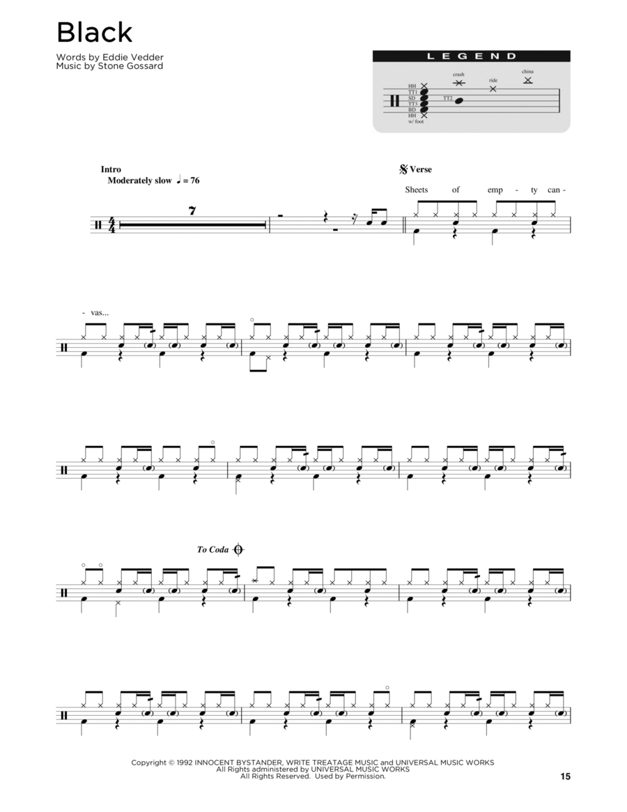 Black Drum Set scores gallery preview page 1
