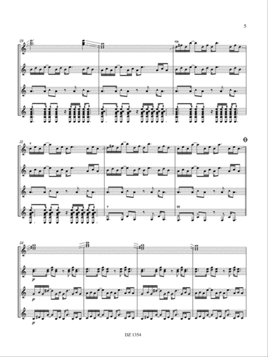 Pop Styles - Guitar Lounge Guitar Ensemble scores gallery preview page 5