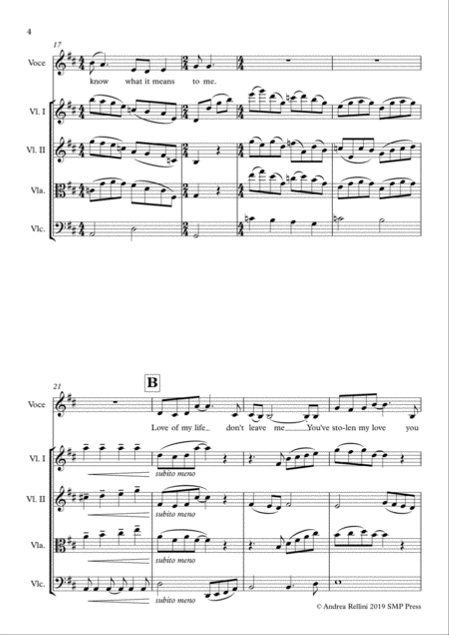 Love Of My Life Love Of My Life Chamber Orchestra scores gallery preview page 4