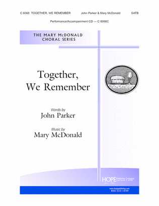 Book cover for Together, We Remember-SATB-Digital Download