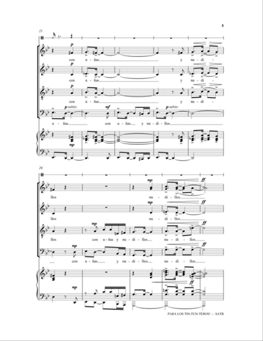 Para los tin-tun-teros! 4-Part scores gallery preview page 5