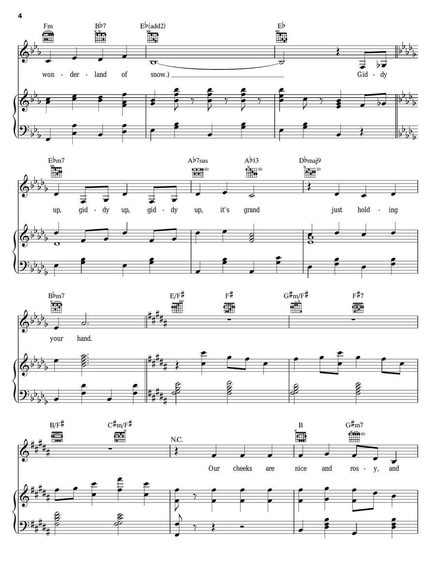Sleigh Ride Acoustic Guitar scores gallery preview page 4