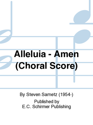 Alleluia - Amen (Choral score)