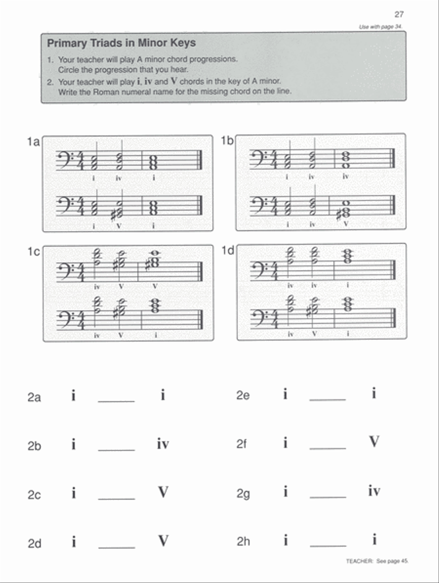 Alfred's Basic Piano Course Ear Training, Level 3 Piano Method scores gallery preview page 5