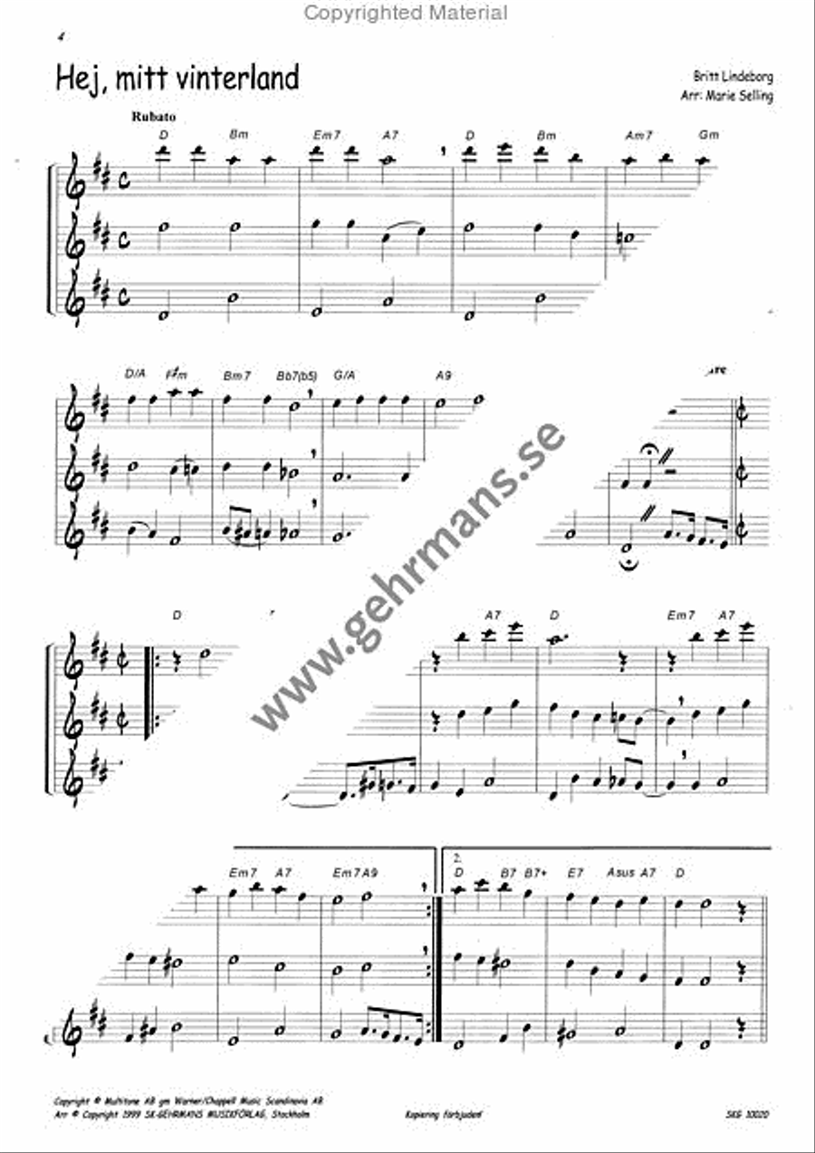 Julflojt 2 Flute Duet scores gallery preview page 3