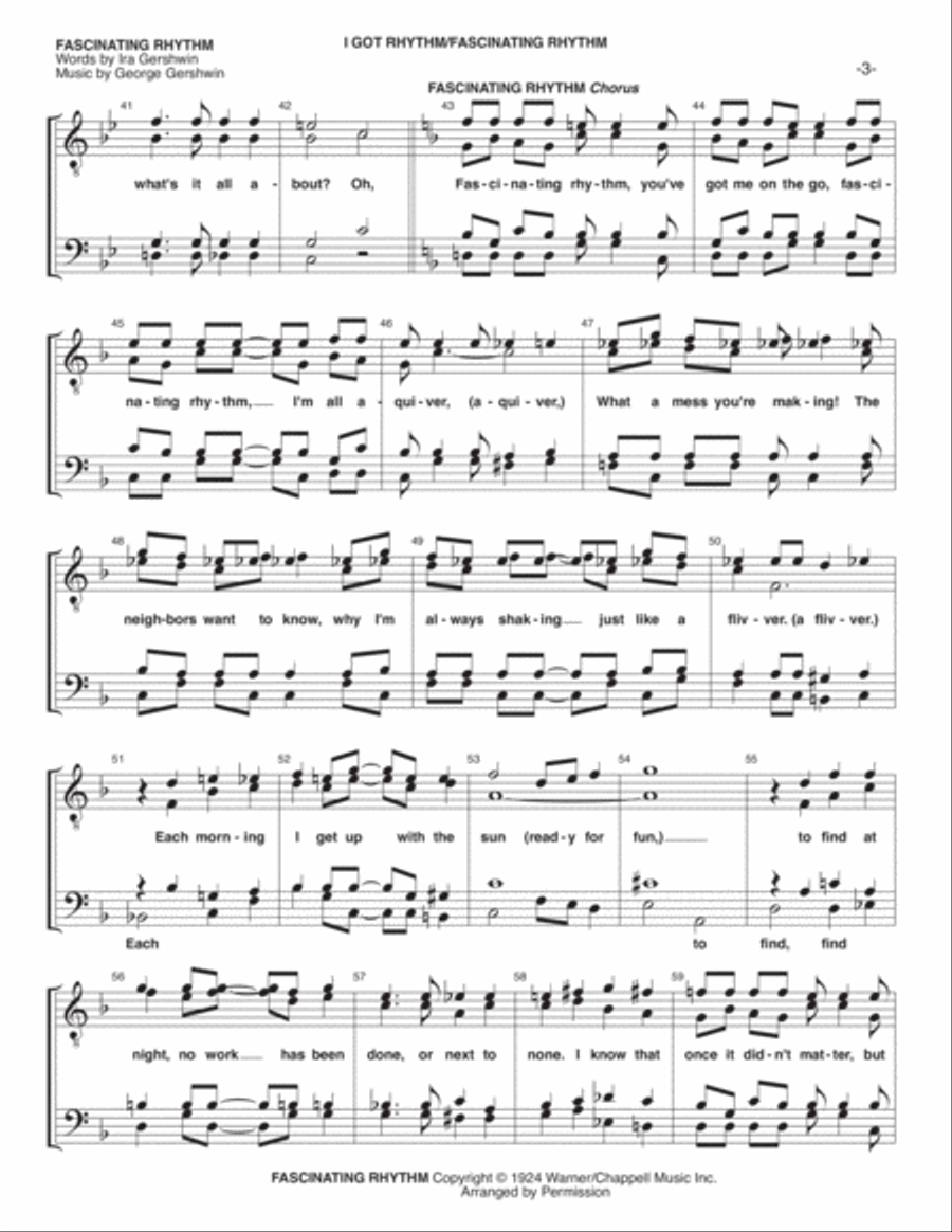 FASCINATIN' RHYTHM TTBB scores gallery preview page 3