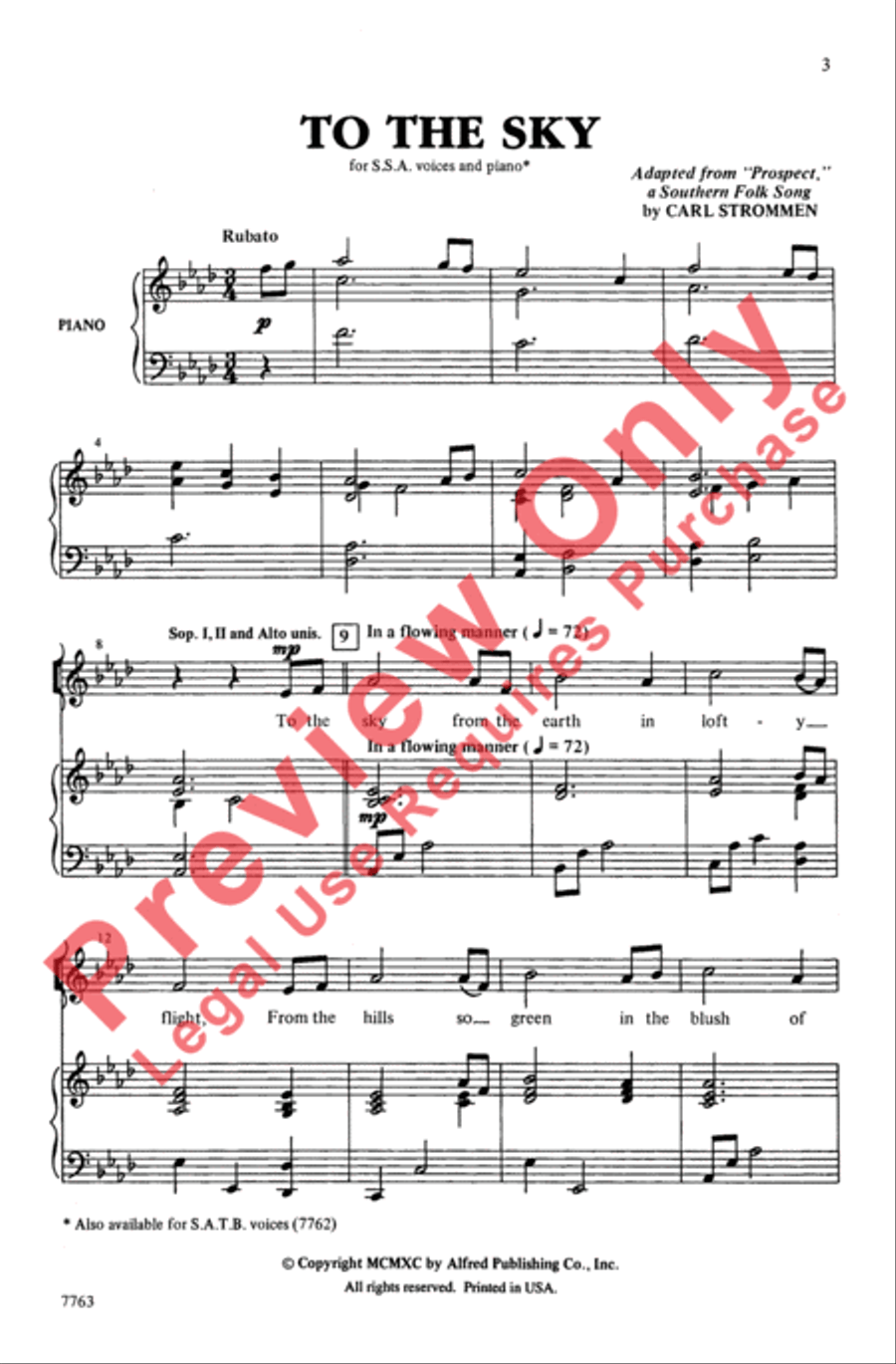 To the Sky Women's Choir scores gallery preview page 2