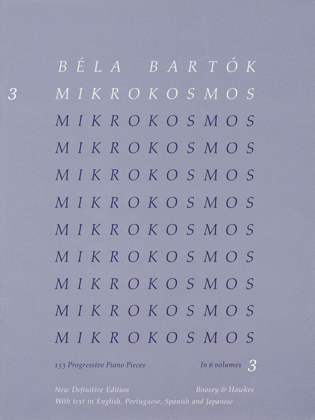 Bela Bartok: Mikrokosmos - Volume 3 (Blue)