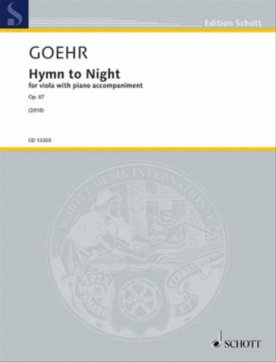 Hymn To Night Op. 87 For Viola With Piano Accompaniment Piano Accompaniment scores gallery preview page 1