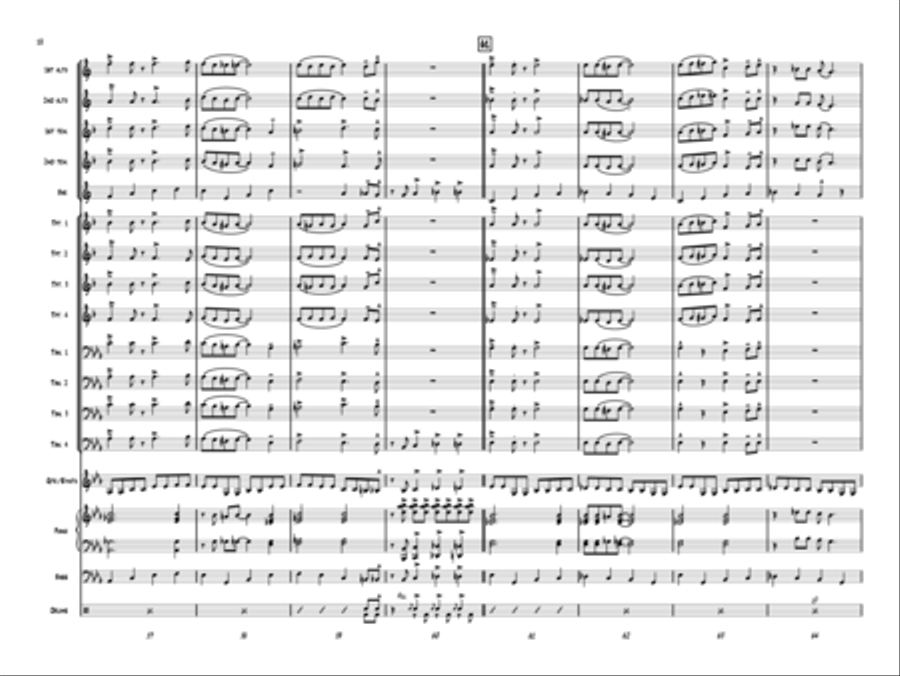Santa Rocks the House! Jazz Ensemble scores gallery preview page 9