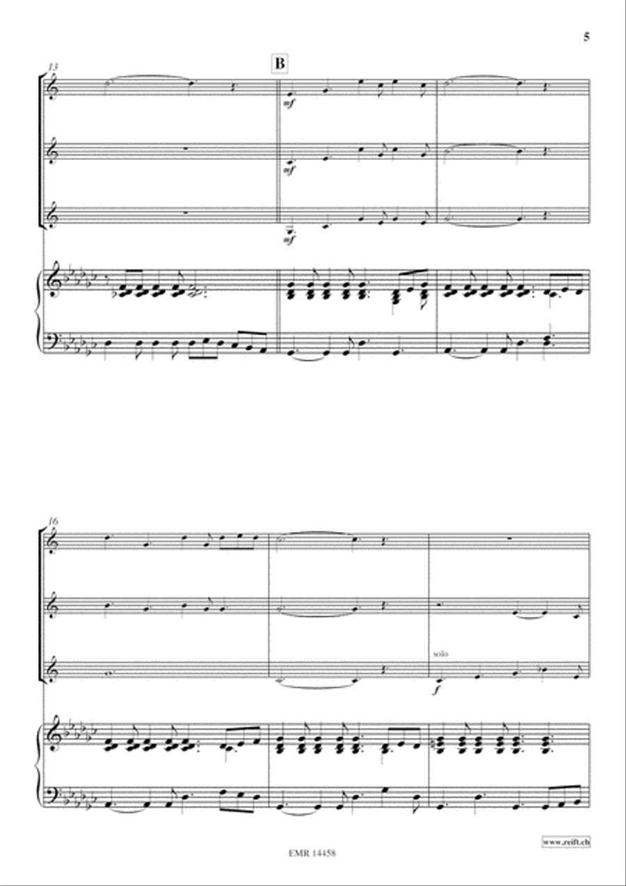 Alphorn Ballad Organ scores gallery preview page 6