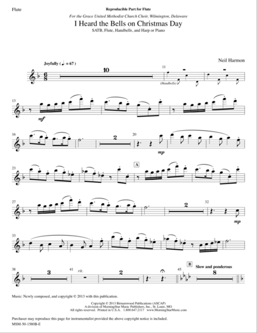 I Heard the Bells on Christmas Day Choir scores gallery preview page 1