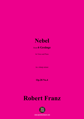 R. Franz-Nebel,in c sharp minor,Op.28 No.4