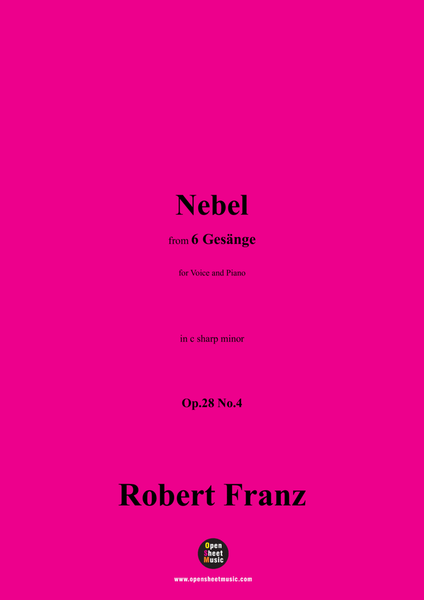 R. Franz-Nebel,in c sharp minor,Op.28 No.4
