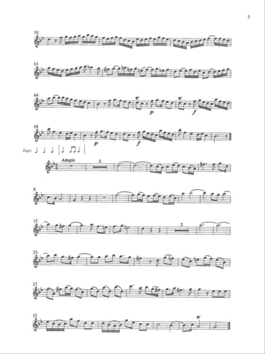 Albinoni – Oboe Concerti B-flat, Op. 7 No. 3; D Major, Op. 7, No. 6; D Minor, Op. 9, No. 2 Oboe Solo scores gallery preview page 4