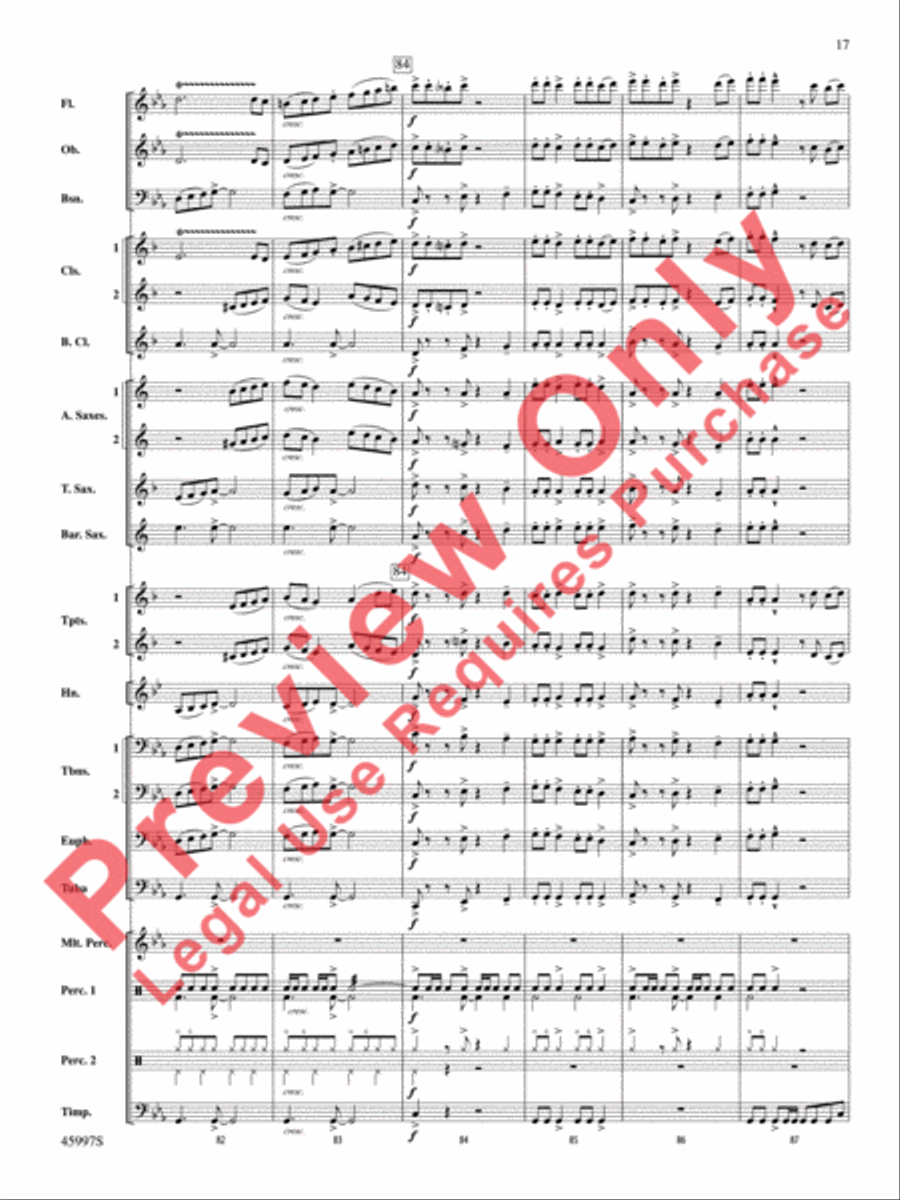 1st and Goal 1st and Goal Concert Band scores gallery preview page 18