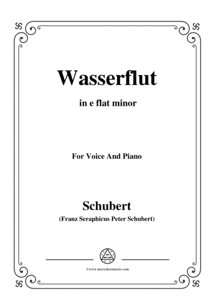 Schubert-Wasserflut,from 'Winterreise',Op.89(D.911) No.6,in e flat minor,for Voice&Piano image number null