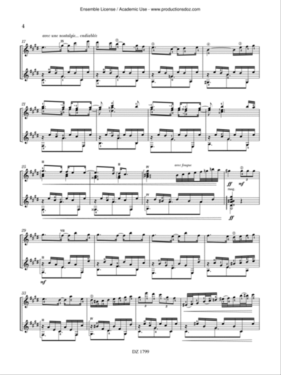 Alter Ego Classical Guitar scores gallery preview page 4