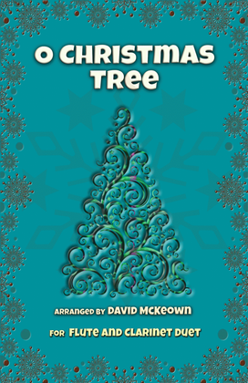Book cover for O Christmas Tree, (O Tannenbaum), Jazz style, for Flute and Clarinet Duet