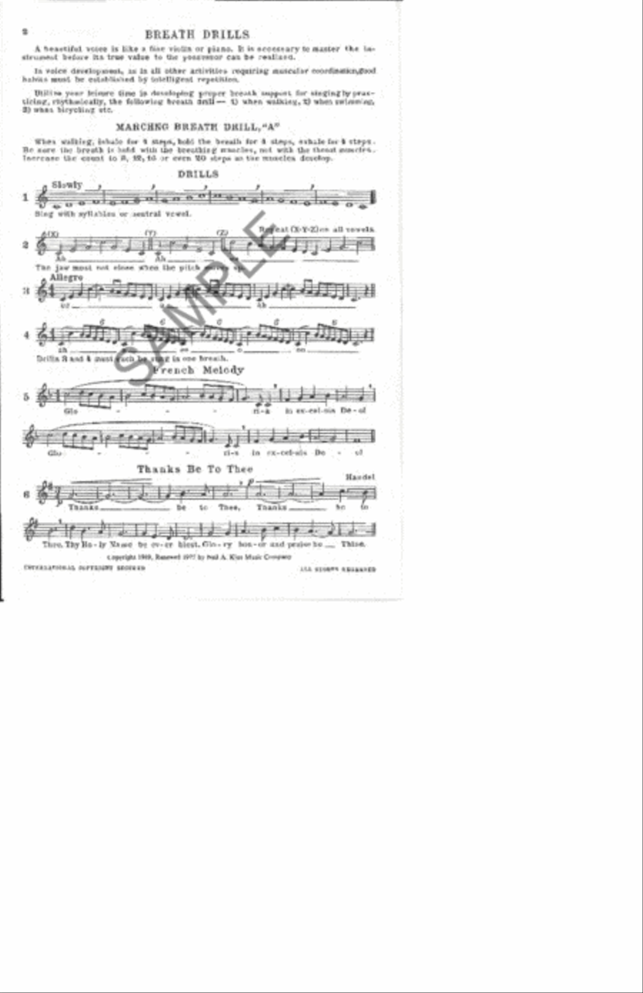 Vocal Artistry, Student Book Choir scores gallery preview page 2