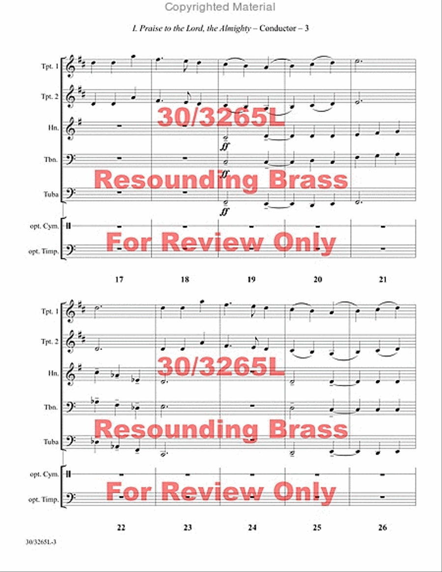 Resounding Brass Resounding Brass Brass Quintet scores gallery preview page 4