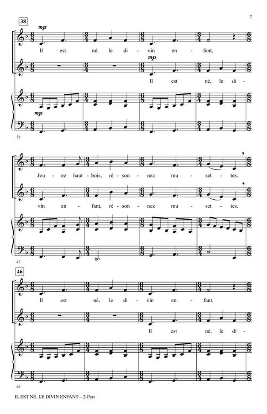 Il Est Né, Le Divin Enfant 2-Part scores gallery preview page 4