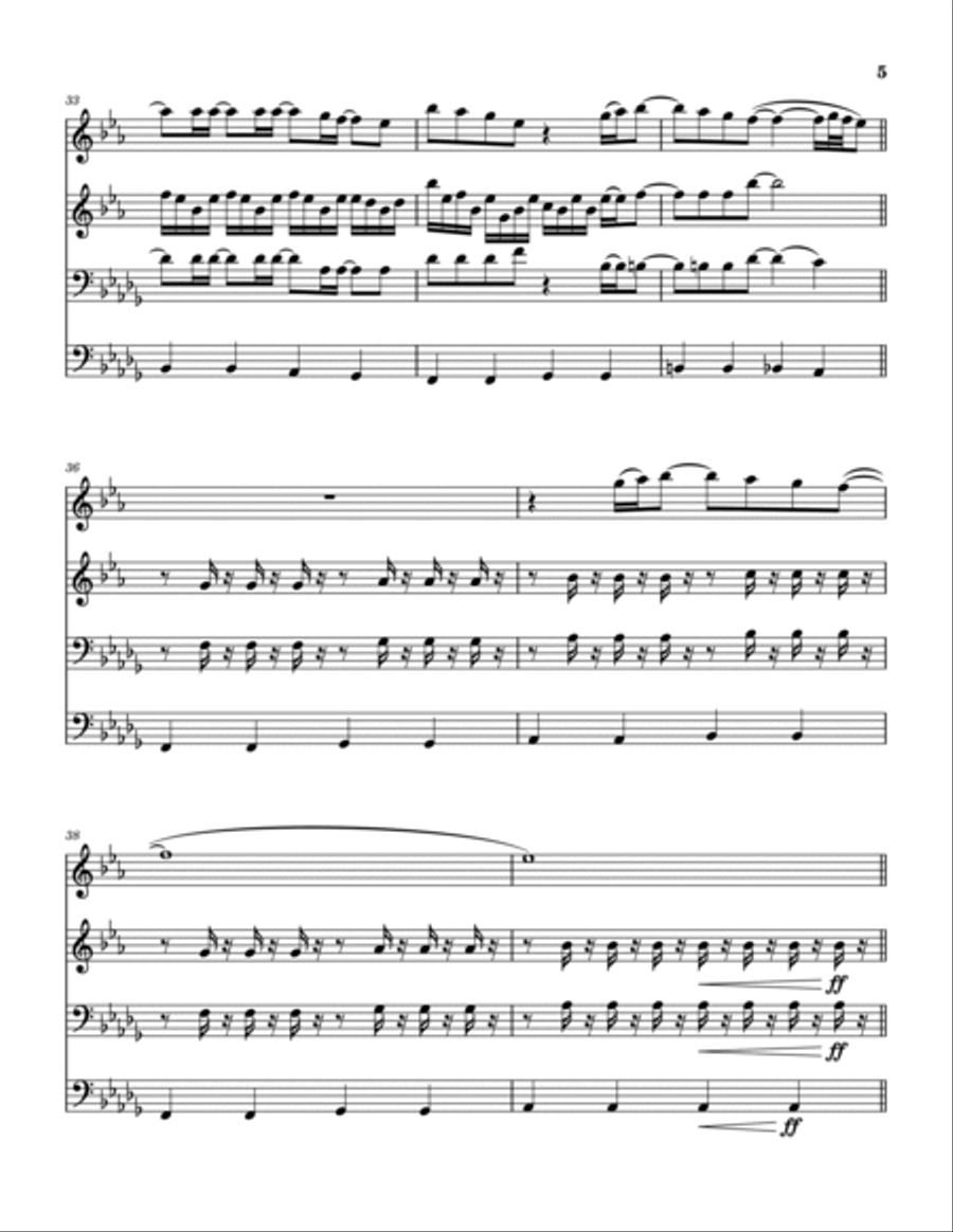 Place In This World Brass Quartet scores gallery preview page 6