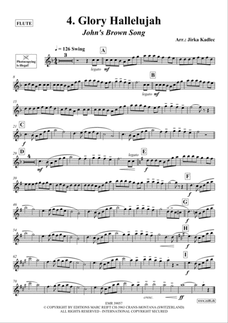 12 Greatest Dance Party Hits Flute Solo scores gallery preview page 5