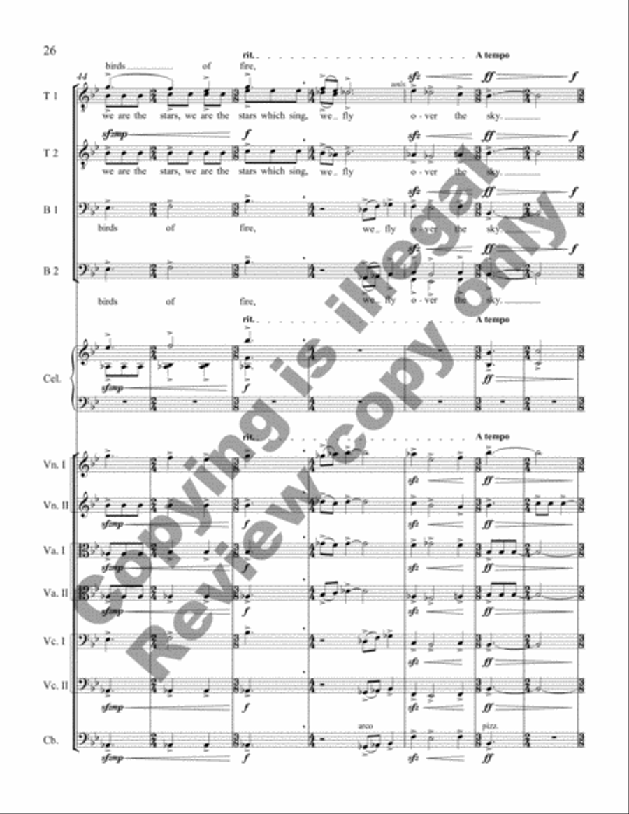 Stargazing (TTBB Full Score) TTBB scores gallery preview page 21