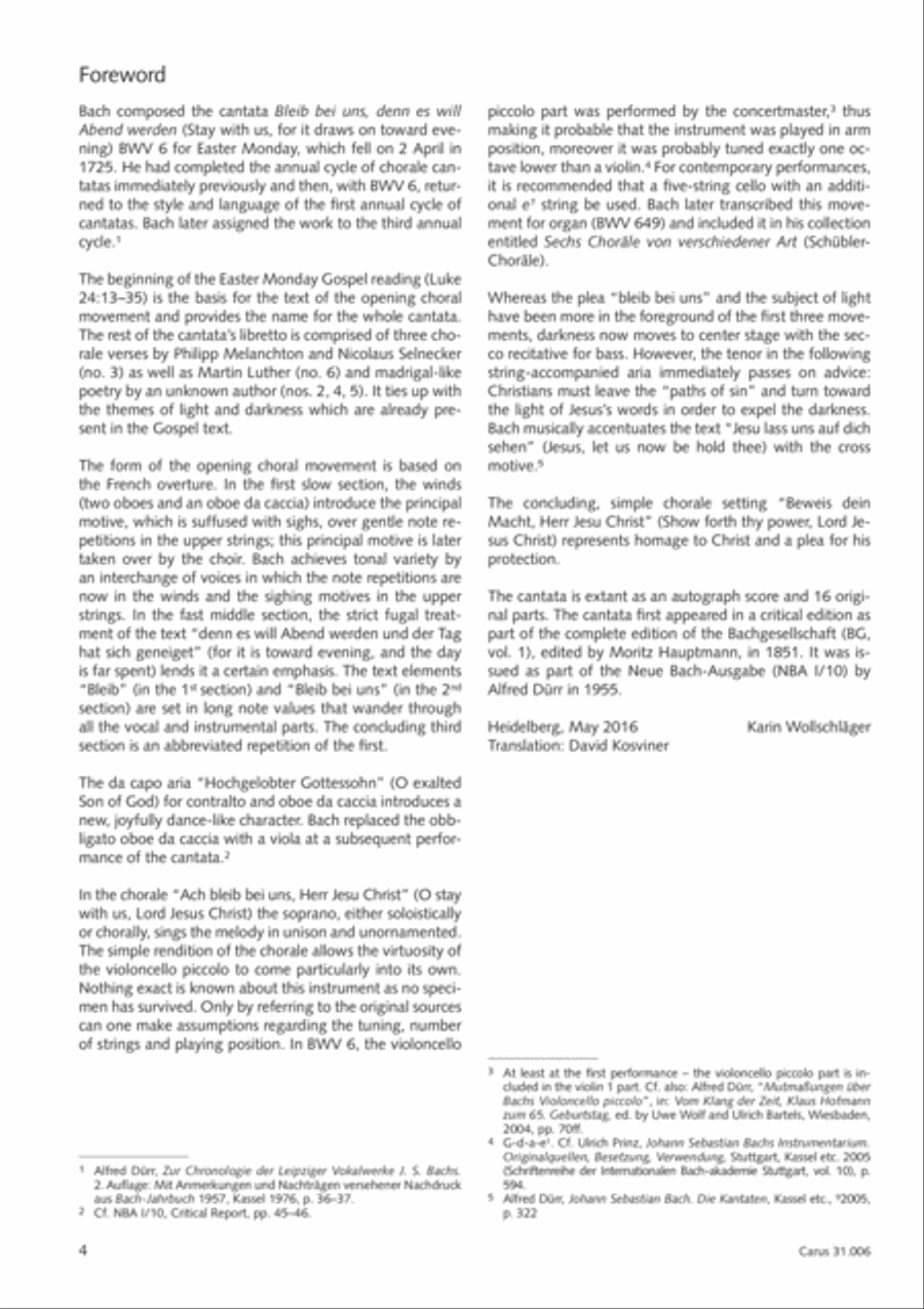 Stay with us, for it draws on toward evening (Bleib bei uns, denn es will Abend werden) 4-Part scores gallery preview page 5