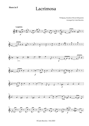 Book cover for Lacrimosa - Horn no chords (Mozart)