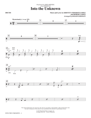 Into The Unknown (from Disney's Frozen 2) (arr. Roger Emerson) - Drums