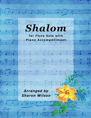 Book cover for Shalom (Easy Flute Solo with Piano Accompaniment)