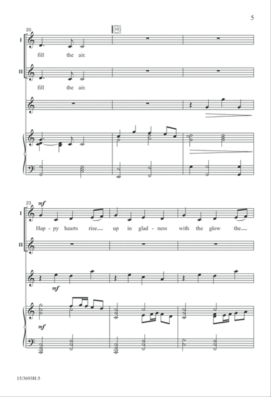 Bells of December 2-Part scores gallery preview page 5