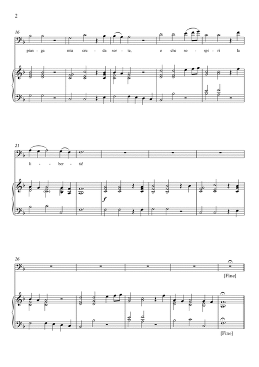 Lascia ch'io pianga (for Violoncello and Piano) Original Key F major image number null