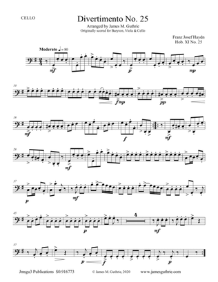 Haydn: Divertimento No. 74 for Clarinet Trio