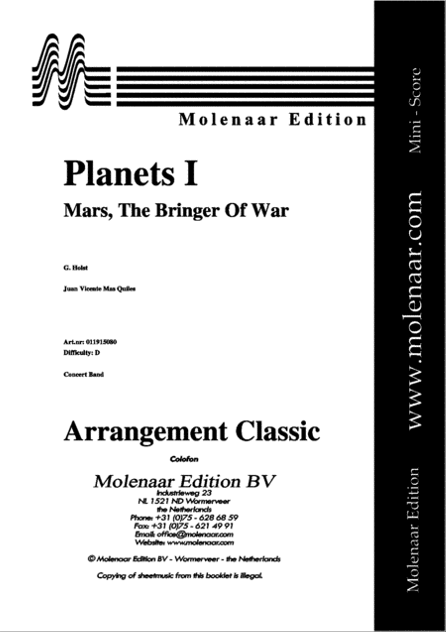 Mars, The Bringer Of War Concert Band scores gallery preview page 2